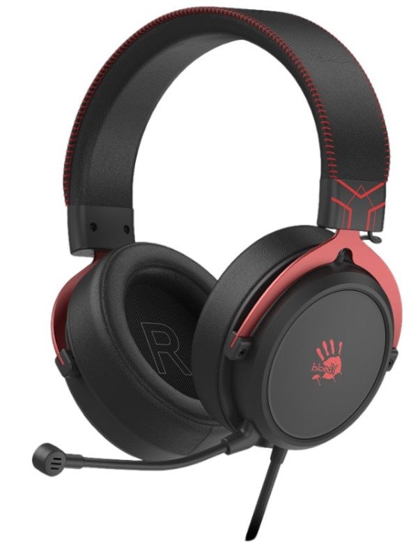 A4-M590i RED A4Tech Bloody gejmerske slusalice sa mikrofonom, 7.1 SURROUND, 50mm/16ohm, 3.5mm+USB - Slika 2