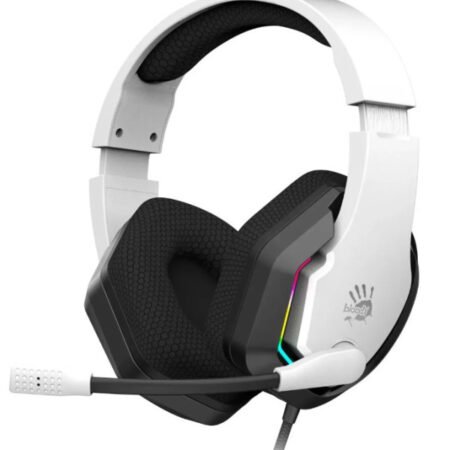 A4-G260P WHITE A4Tech Bloody gejmerske slusalice sa mikrofonom, 50mm/16ohm, USB za RGB, 3,5mm