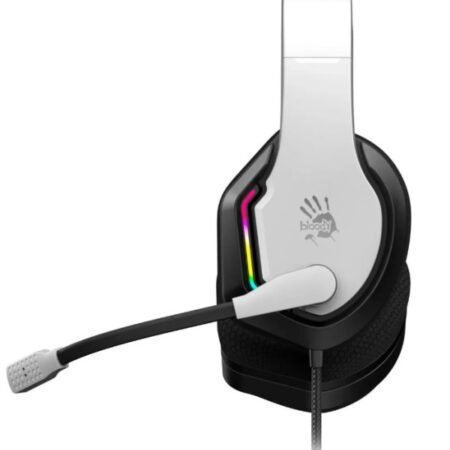 A4-G260P WHITE A4Tech Bloody gejmerske slusalice sa mikrofonom, 50mm/16ohm, USB za RGB, 3,5mm
