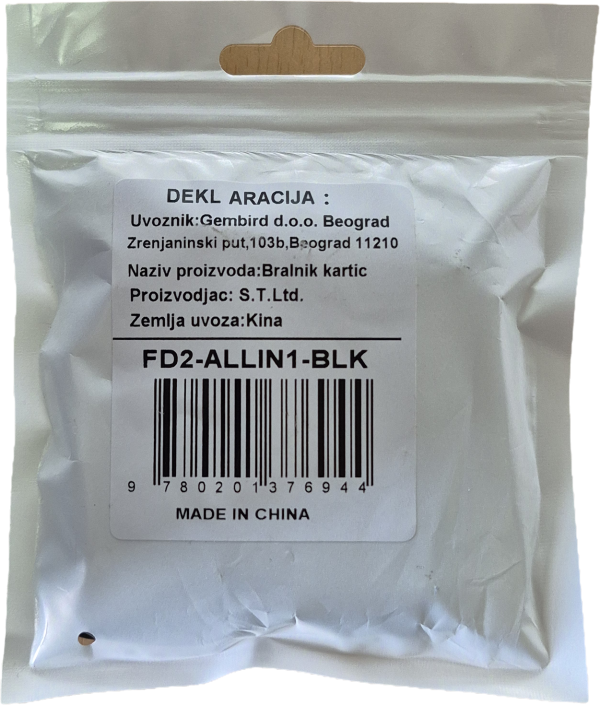 FD2-ALLIN1-BLK ** Gembird USB2.0 citac svih tipova memorijskih kartica(319) - Slika 2