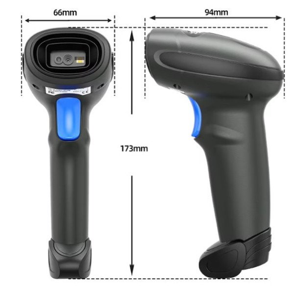 POS-BS3208R GMB 2d Hi Performance CMOS barcode scanner, barkod skener, 2000mAh, BT/WiFi - Slika 4