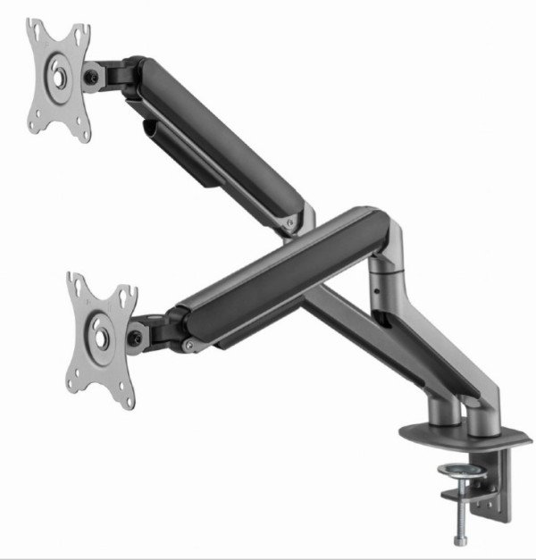 MA-DA2-05 Gembird Podesivi dupli stoni drzac za monitor, tilt, 17-32 max.9kg FO - Slika 3
