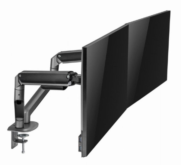 MA-DA2-05 Gembird Podesivi dupli stoni drzac za monitor, tilt, 17-32 max.9kg FO