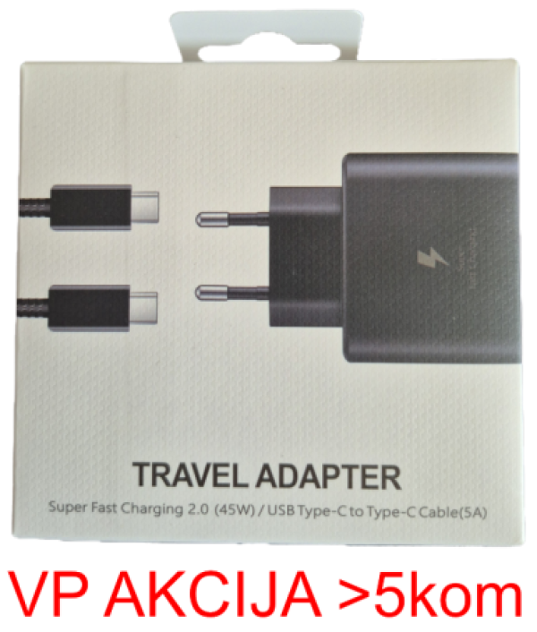 NPA-AC40 ** Gembird brzi Punjac 45W PD3.0 USB-C + kabl 5A USB-C na USB-C (719) - Slika 4