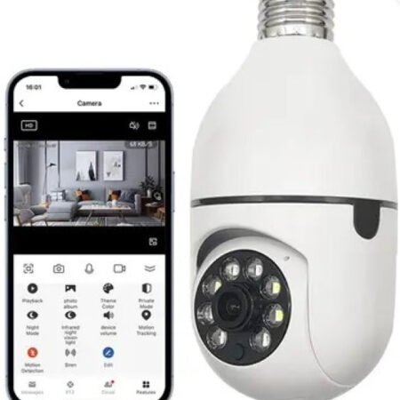 CAM-IP3MP-Q8 GMB kamera 3 mpix microSD iCSee xmeye pro app Two-way voice 3,6mm ZA SIJALICNO GRLO E27