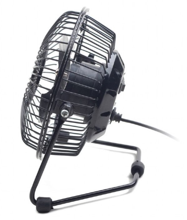 NF-03 Gembird USB 10cm desktop fan, black, METALNI VENTILATOR - Slika 4