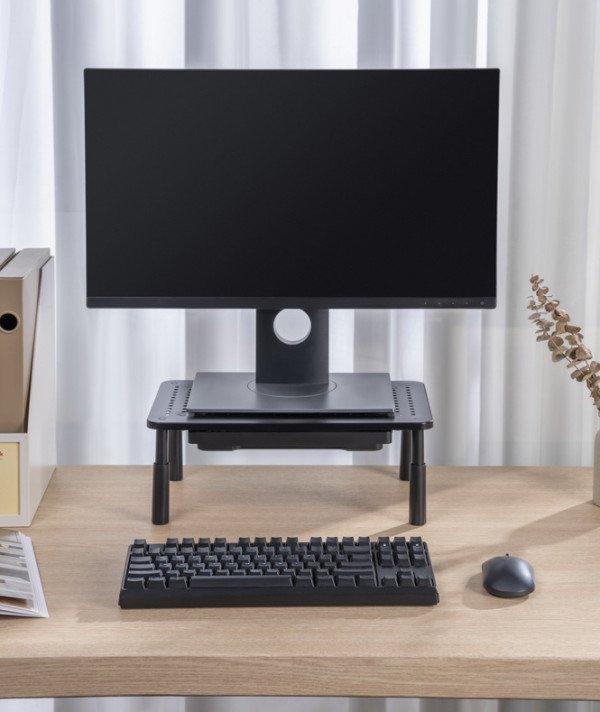 MS-TABLE-D-01 Gembird Podesivo postolje sa fiokom ya monitor 370x235x140mm - Slika 2