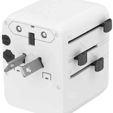 Travel adapter TPA-1A2C20-01-W Gembird Univerzalni 20W