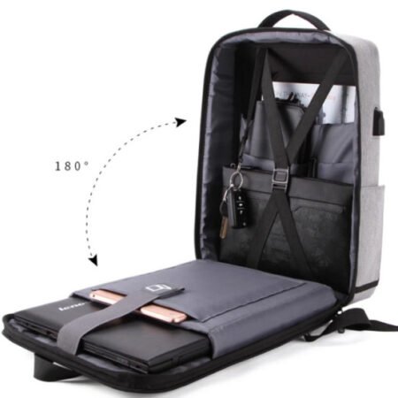 NCC-15-KLB022 Gembird Ranac za laptop 15,6inc 42x30x12cm, USB konektor, brava za zakljucavanje, 800g