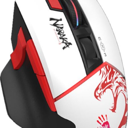 A4-W95 ULTRA NARAKA Bloody RGB Gejmerski mis, 2000Hz/100-20.000 DPI, White USB 135mm