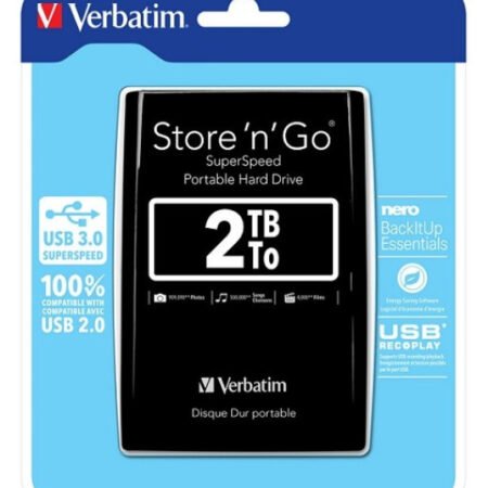 Verbatim EHV53177 BLACK 2TB, 2.5inc, Eksterni hard disk USB 3.0