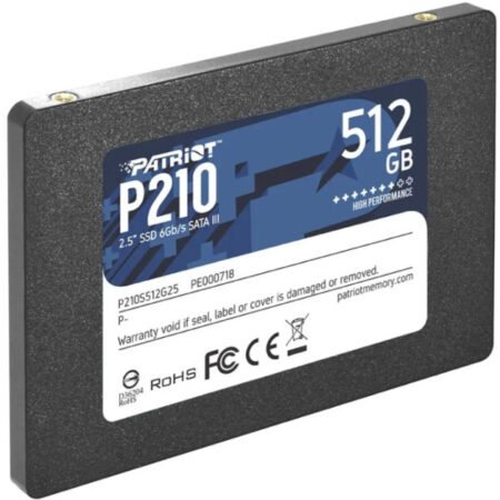 SSD 2.5 SATA3 512GB Patriot P210 520MBs/430MBs P210S512G25