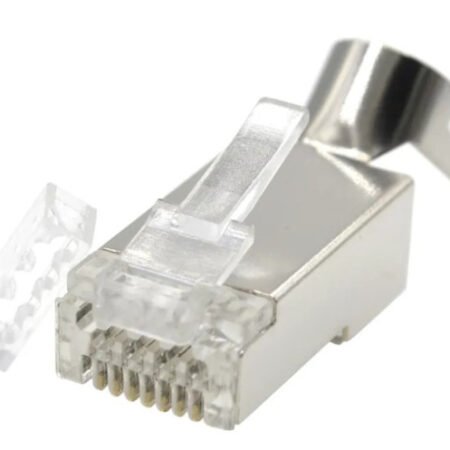 LC-PTF7-01/100 Gembird Zasticeni modularni CAT7 prolazni utikac 15u pozlacen, FTP, SFTP, 100 kom.