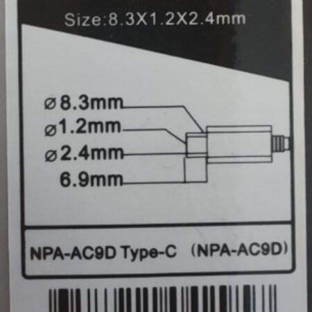 NPA-AC9D Gembird punjac za laptop 65W, kabl 2m USB-C, 5V/3A,9V/3A,12V/3A,15V/3A,20V/3.25A