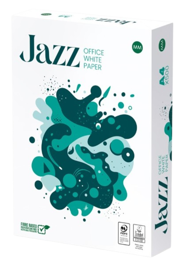 Papir Fotokopir JAZZ A4/75g m2/ 500 Lista za laser, inkjet i fotokopir masine Ris papira
