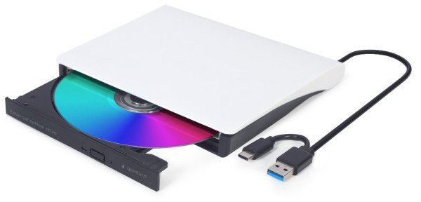 DVD-USB-031-BW Gembird eksterni USB CD/DVD drive Citac-rezac, USB 3.1 + USB-C, black-white - Slika 4