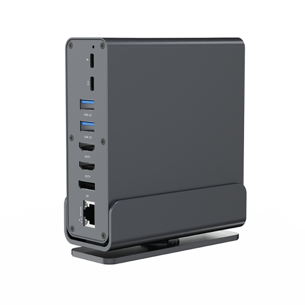 A-CF-COMBO15-01 Gembird USB Type-CF 15-in-1 multi-port adapter (USB hub, Type-CF, HDMI, DP, LAN,3,5) - Slika 3