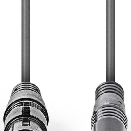 COTH15110GY15, Balansirani audio kabl, XLR 3-pinski ženski, 6,35 mm muški, Niklovani, 1,50 m, PVC