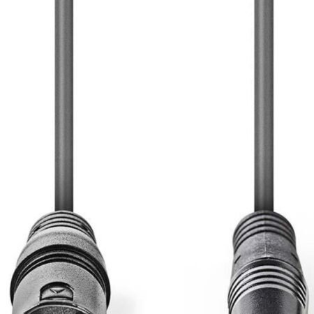 COTH15300GY15, Balansirani audio kabl, XLR 3-pinski muški, 3,5 mm muški, Niklovani, 1,50 m, PVC