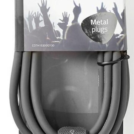 COTH15300GY30, Balansirani audio kabl, XLR 3-pinski muški, 3,5 mm muški, Niklovani, 3,00 m, PVC