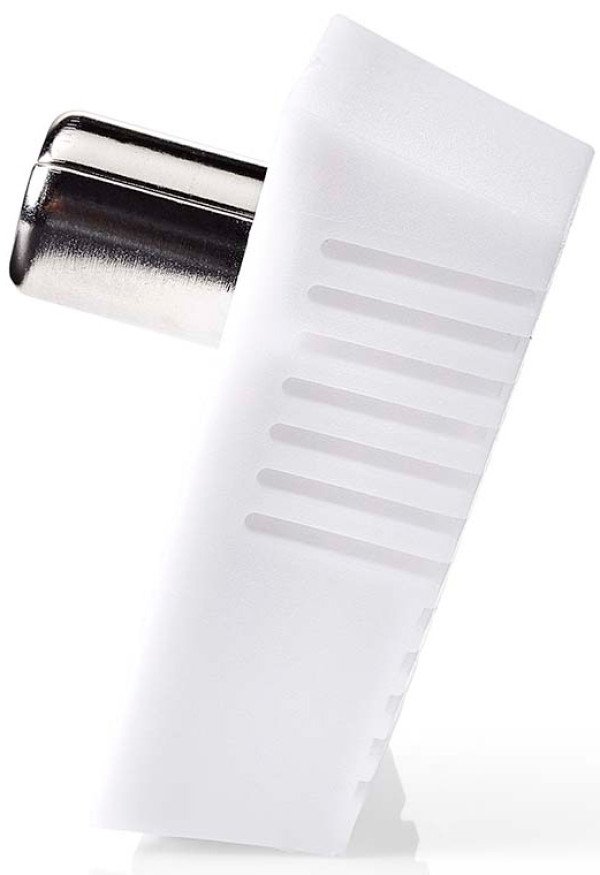 CSGB40900WT, IEC (koaksijalni) konektor,Ugaoni,Muški,75 oma,Preènik kabl. ulaza: 7,0 mm,Beli,1kom - Slika 3