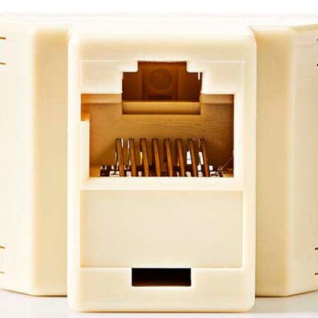 CTGB90991IY, Tele. mrežni razdvojnik (spliter), ulaz RJ45 ženski, izlaz 2x RJ45 ženski, pozlacen, PV