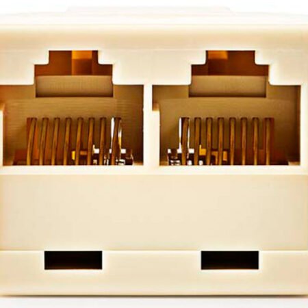 CTGB90991IY, Tele. mrežni razdvojnik (spliter), ulaz RJ45 ženski, izlaz 2x RJ45 ženski, pozlacen, PV