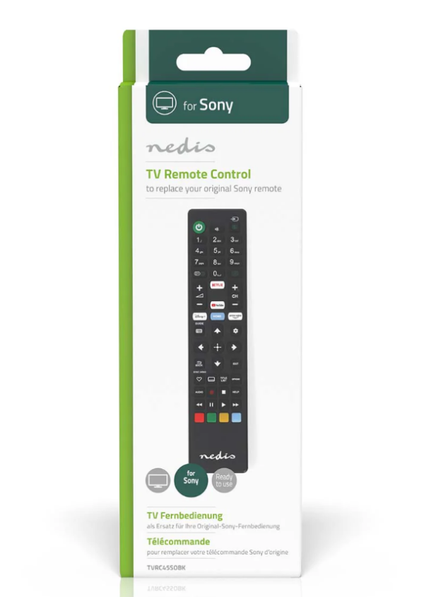 TVRC45SOBK Univerzalni daljinski upravljac za Sony,Amazon Prime/Disney+/Netflix/YouTube