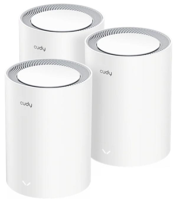 Cudy M3000 3-pack2.0,AX3000 2.5G Mesh Wi-Fi 6 System White, 4-Stream Dual-Band,2402 Mbps + 574 Mbps - Slika 2