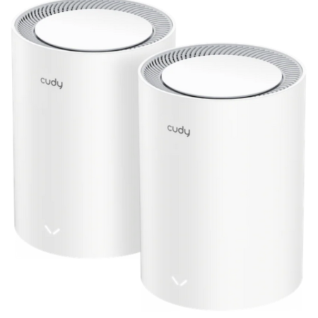 Cudy M3000 2-Pack,AX3000 2.5G Mesh Wi-Fi 6 System White,4-Stream Dual-Band, 2402 Mbps + 574 Mbps