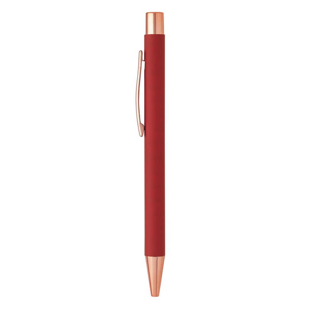 TITANIUM ROSE GOLD, metalna hemijska olovka, crvena