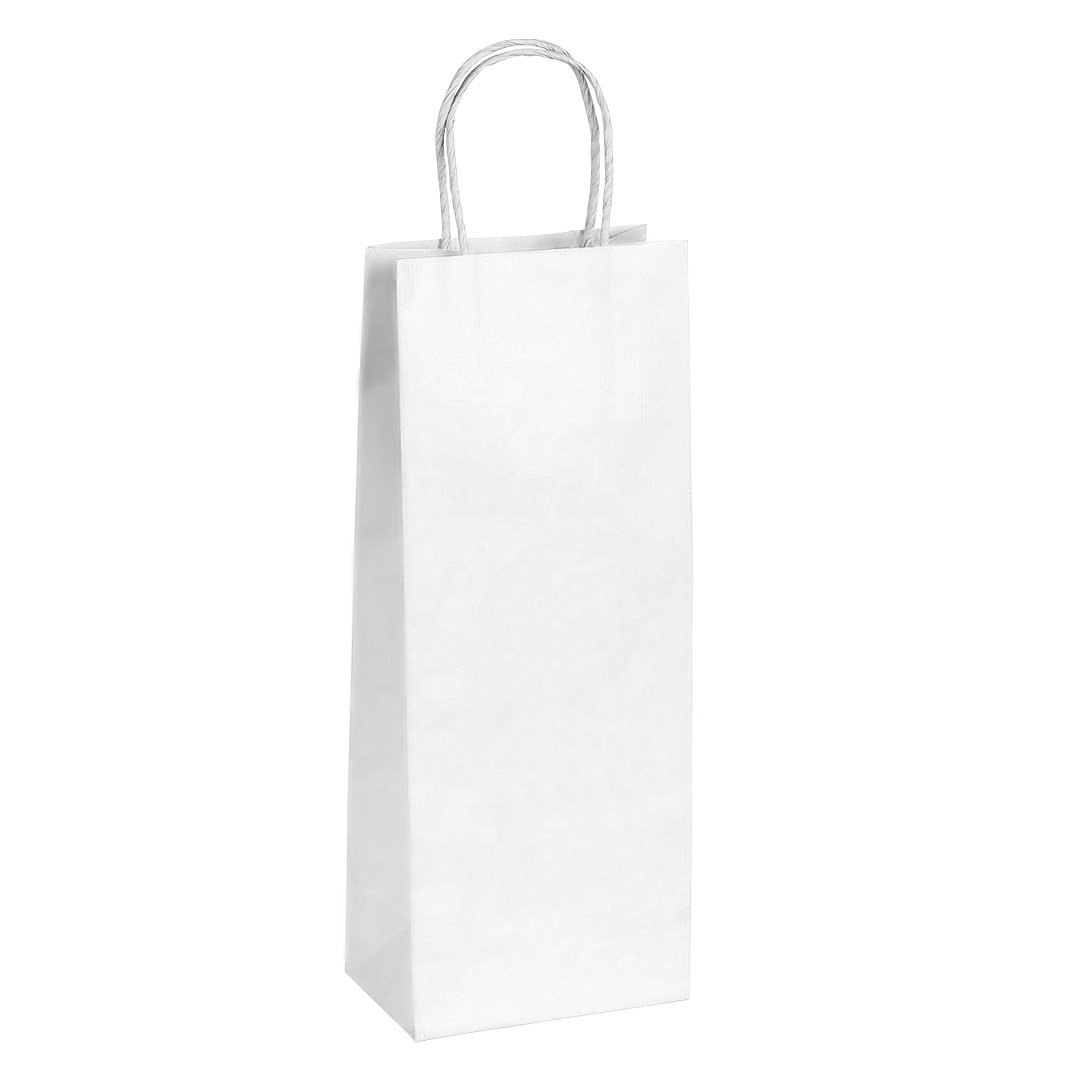 ARISTO, papirna kesa za flašu, 120 g/m2, bela