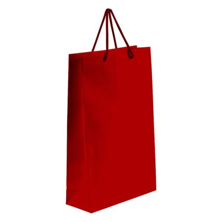 DINA, papirna kesa, mat laminirana, 190 g/m2, crvena