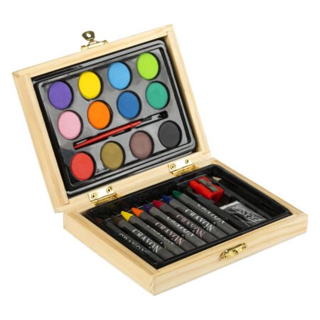 BONY, set za bojenje u drvenoj kutiji, mini, bež