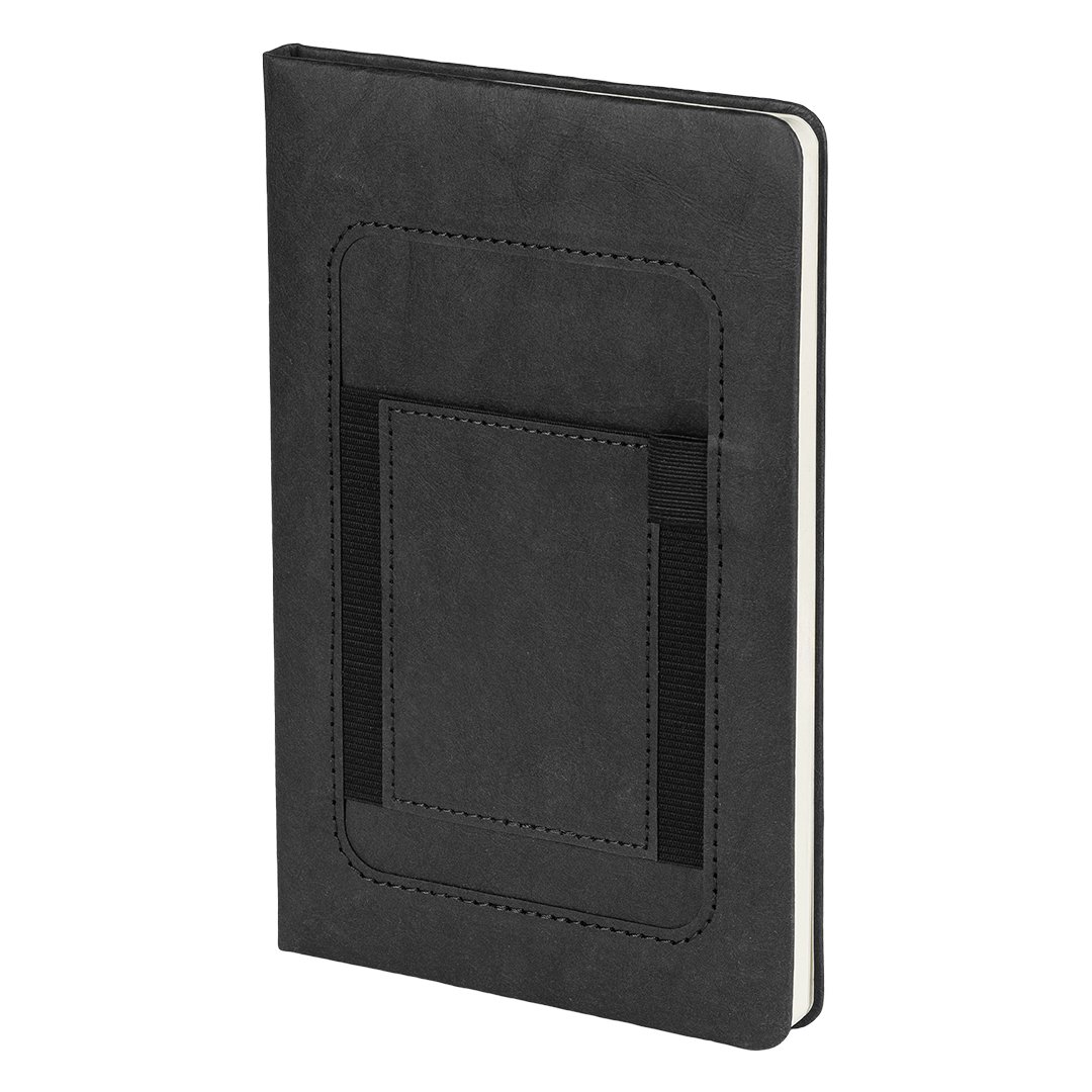 CEYLON, notes a5 sa džepom za telefon, crni