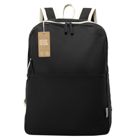 HERITAGE, ranac od recikliranog pamuka, 280 g/m2, crni