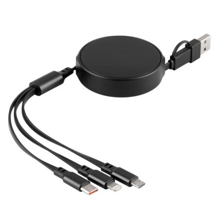 ONES 6IN1, usb type-c kabl za punjenje i prenos podataka, 6 u 1, 60w, crni