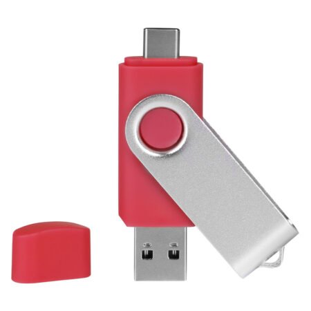 SMART C SILVER, usb flash memorija, crveni, 8GB