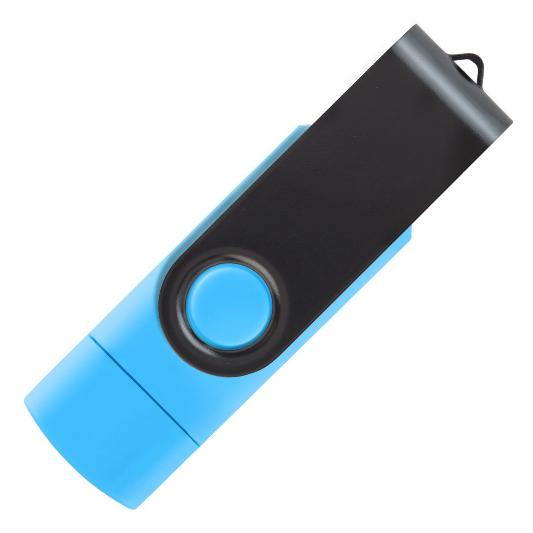 SMART C BLACK, usb flash memorija, svetlo plavi, 64GB