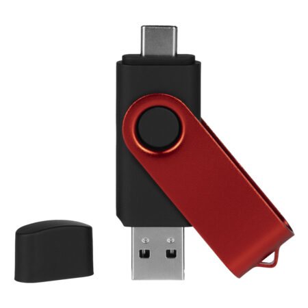 SMART C RED, usb flash memorija, crni, 8GB
