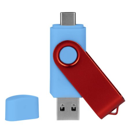 SMART C RED, usb flash memorija, svetlo plavi, 8GB