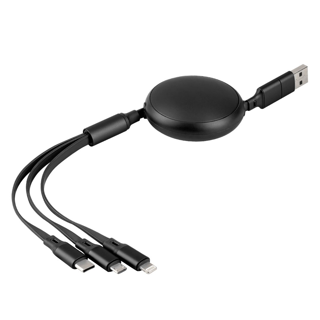 KEPLER 6IN1, usb type-c kabl za punjenje i prenos podataka, 6 u 1, 60w, crni