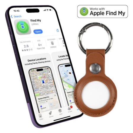 LOCATEPRO, find my privezak sa funkcijom lociranja, braon