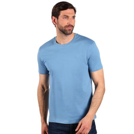 ORGANIC T, majica od češljanog organskog pamuka, 160g/m2, svetlo plava