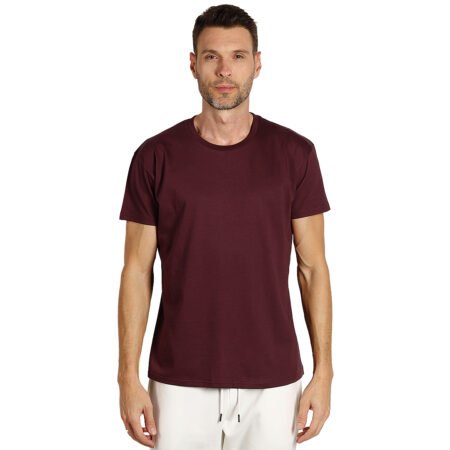 TERRA MEN, majica od organskog češljanog pamuka, 150g/m2, tamno ljubičasta