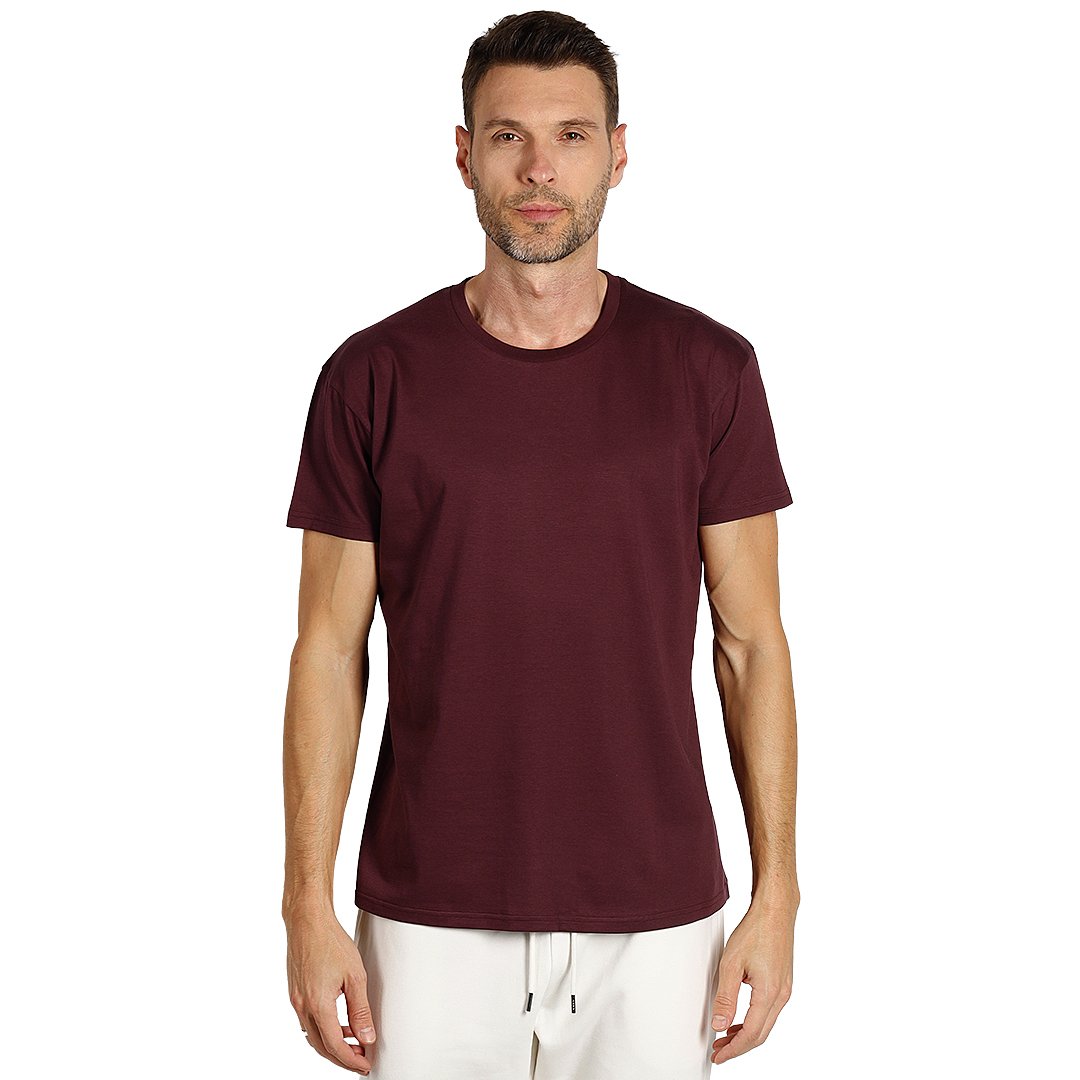 TERRA MEN, majica od organskog češljanog pamuka, 150g/m2, tamno ljubičasta