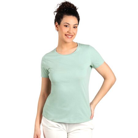 TERRA LADY, majica od organskog češljanog pamuka, 150g/m2, pastelno zelena