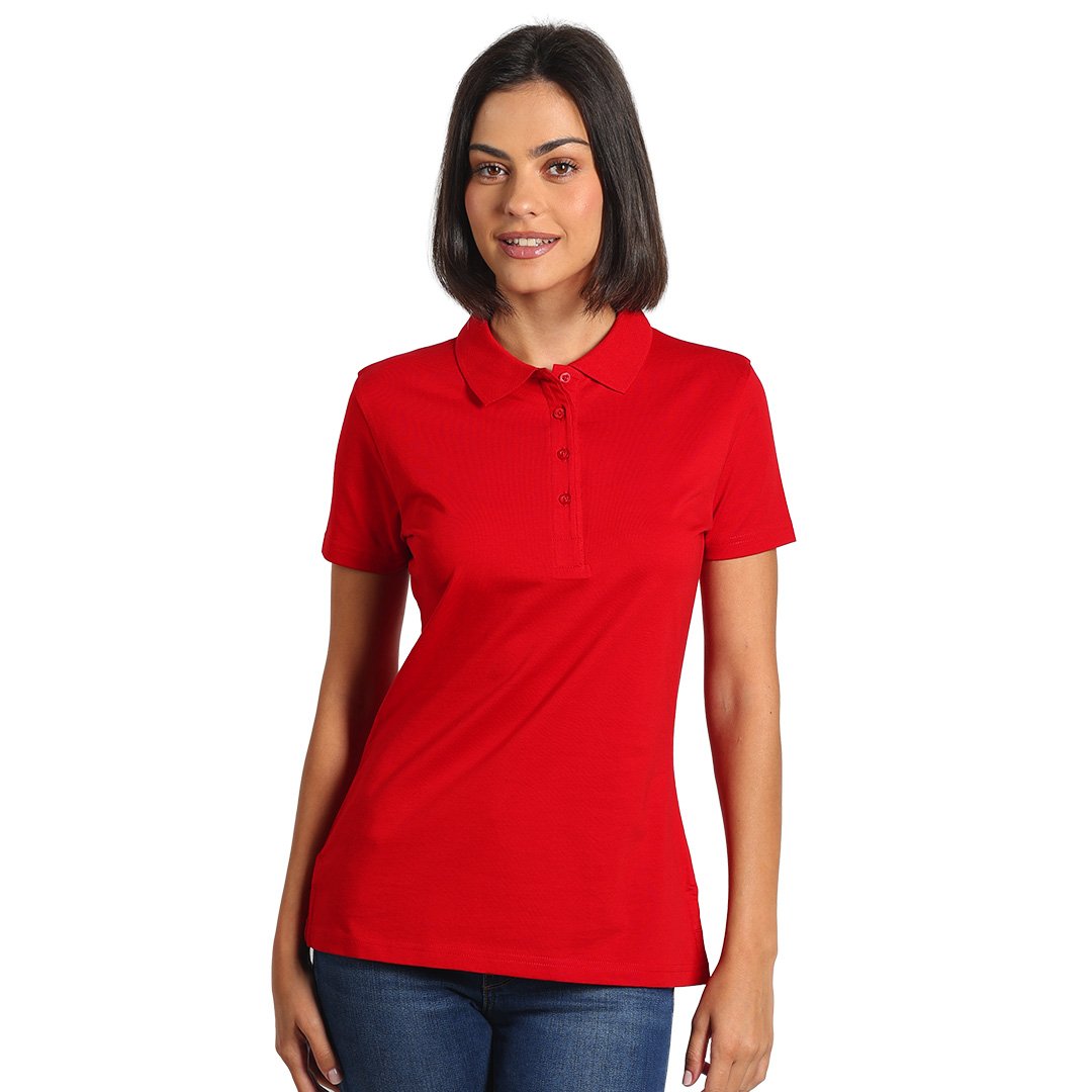PREMIUM POLO LADY, ženska polo majica, 180 g/m2, crvena