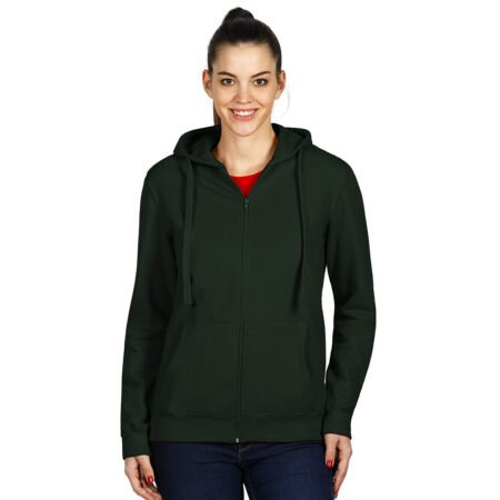 WINNER, dukserica sa kapuljačom i rajsferšlusom, 280 g/m2, zelena