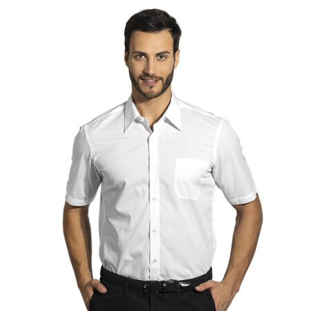 BUSINESS SSL MEN, muška košulja kratkih rukava, bela